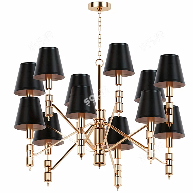 Modern Millimeter Pendant Ceiling Light 3D model image 1