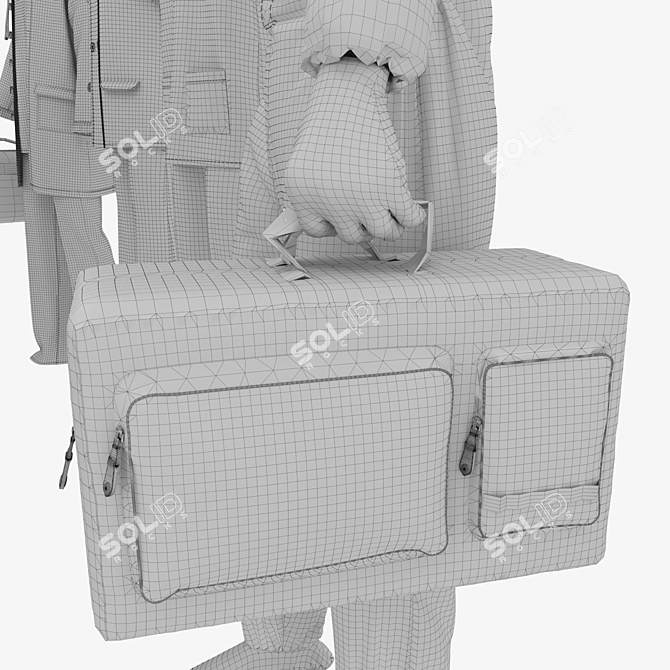 CoronaShield: Paramedic & Nurse Insulated Attire 3D model image 7