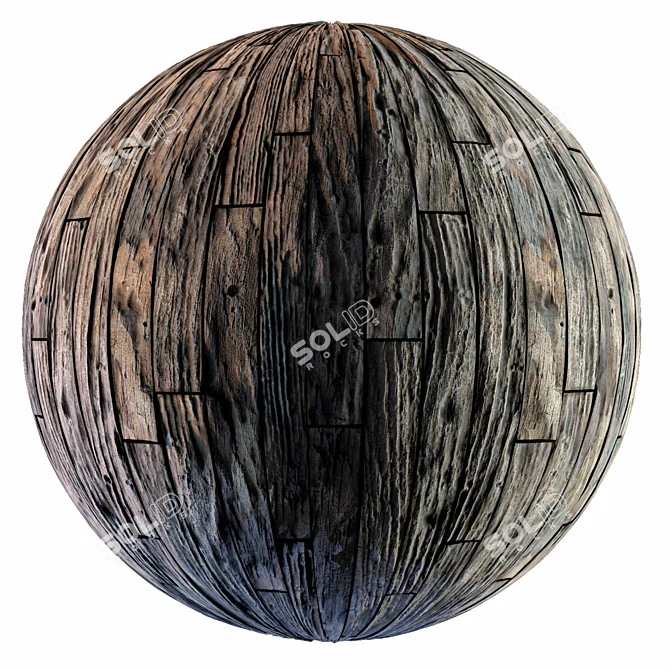 Premium Wood 22: Smart PBR 3D model image 1