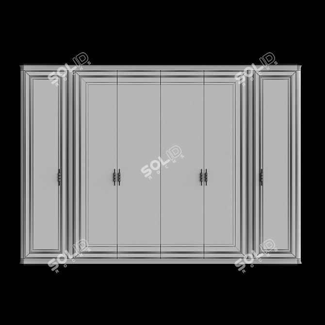 Stylish Wardrobe for Your Home 3D model image 4