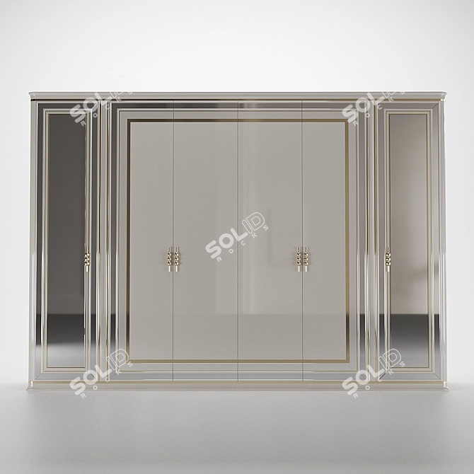 Stylish Wardrobe for Your Home 3D model image 6