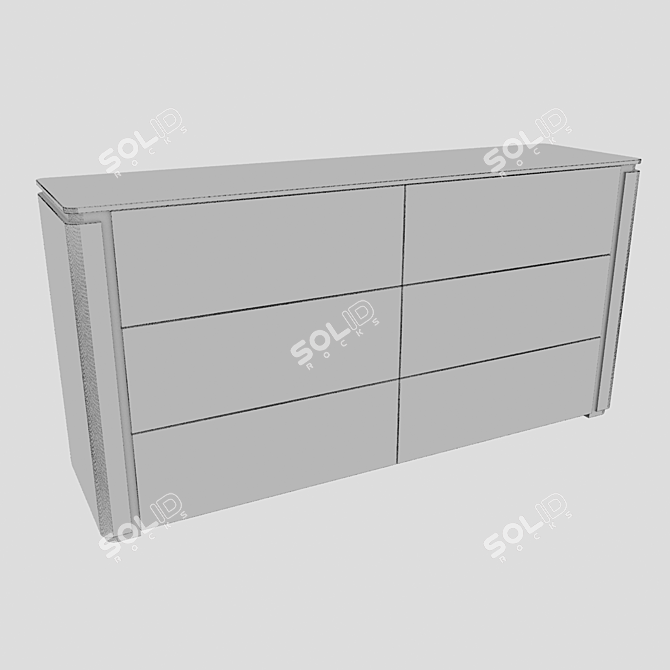 Frandiss Modern Drawer Chest 3D model image 3