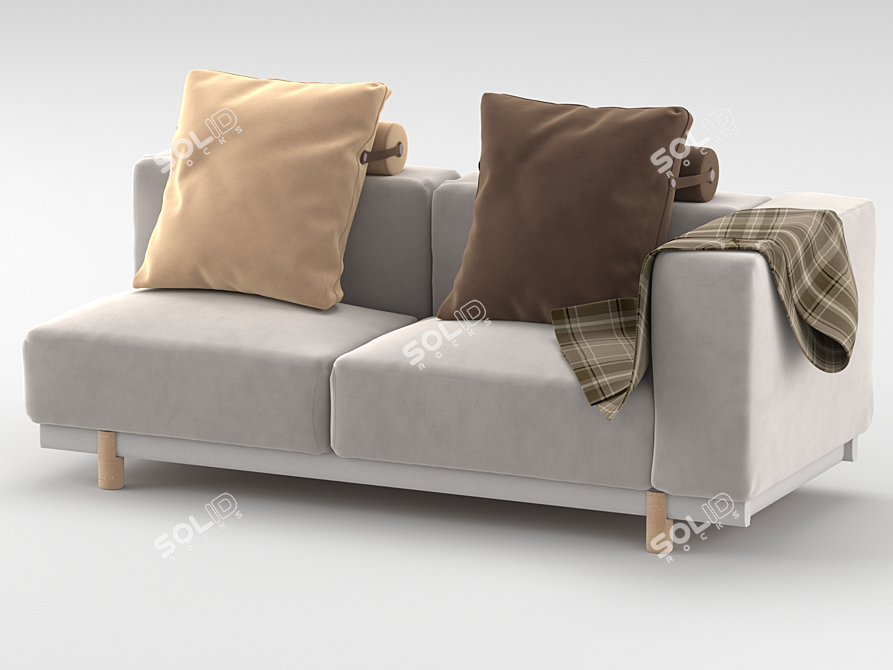 Modern Minotti Kettal Bed: Elegant Design & Superior Comfort 3D model image 2