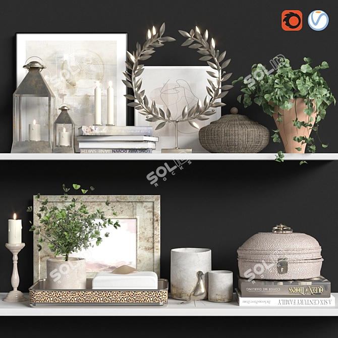 Versatile Decoration Set 2015 3D model image 1