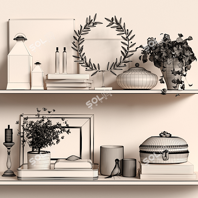 Versatile Decoration Set 2015 3D model image 6