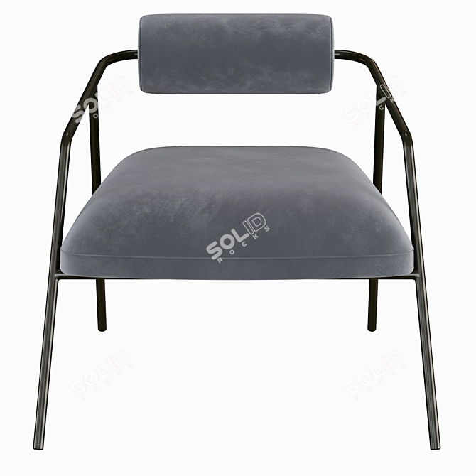 Modern Millimeter-Sized CYRUS Chair 3D model image 2