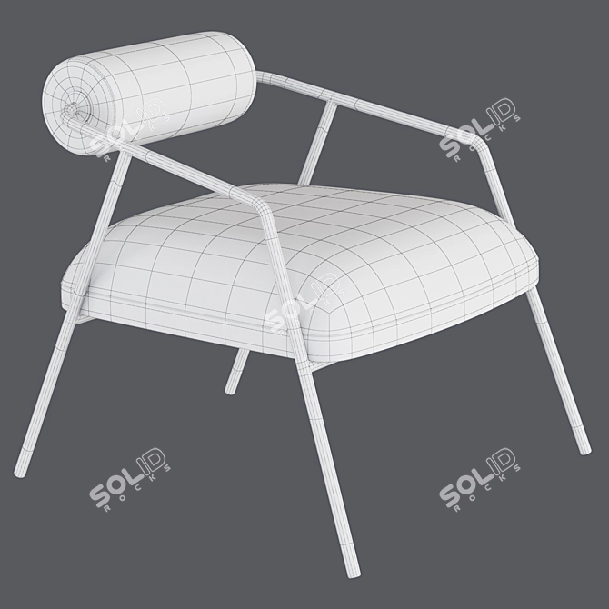 Modern Millimeter-Sized CYRUS Chair 3D model image 3