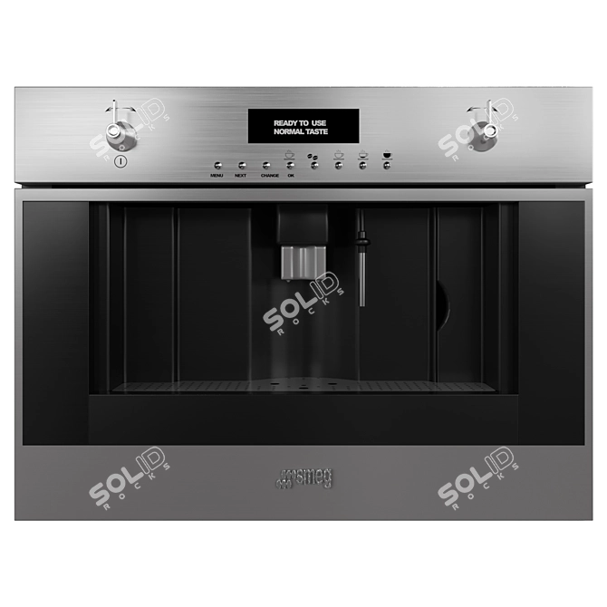 Sleek Smeg Oven, Steam Oven, & Coffeemaker 3D model image 5