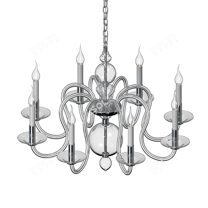 Modern Chic Pendant Lamp: Odeon Light Chicca 3D model image 4