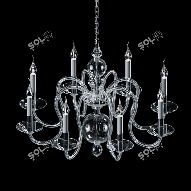 Modern Chic Pendant Lamp: Odeon Light Chicca 3D model image 5