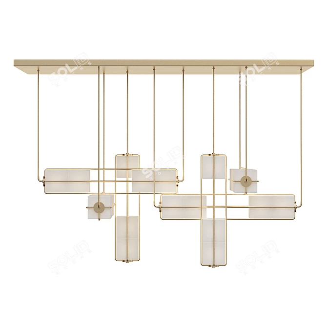 Elegant ALICE Chandelier: A Timeless Statement 3D model image 1