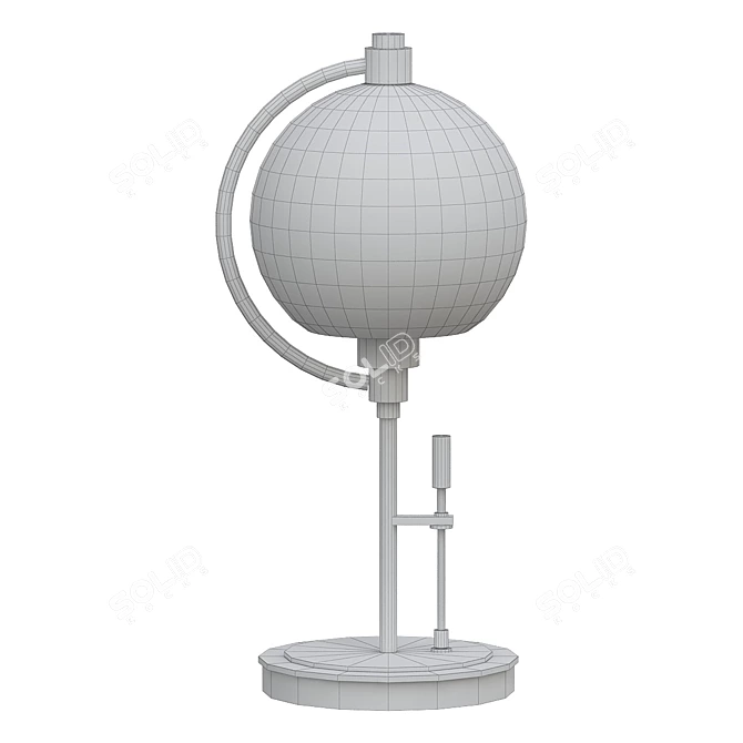 Elegant Pluto Table Lamp 3D model image 2