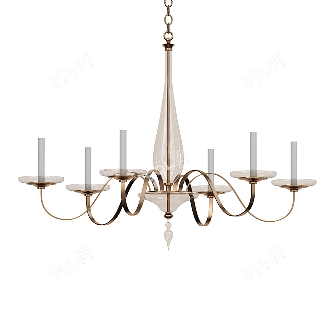 Elegant Vicenza Chandelier 3D model image 1
