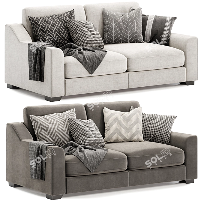 Comfy-Relax 3 Seater Sofa 3D model image 1