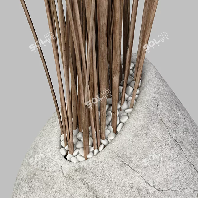 Contemporary Branch Slice Vase 3D model image 5