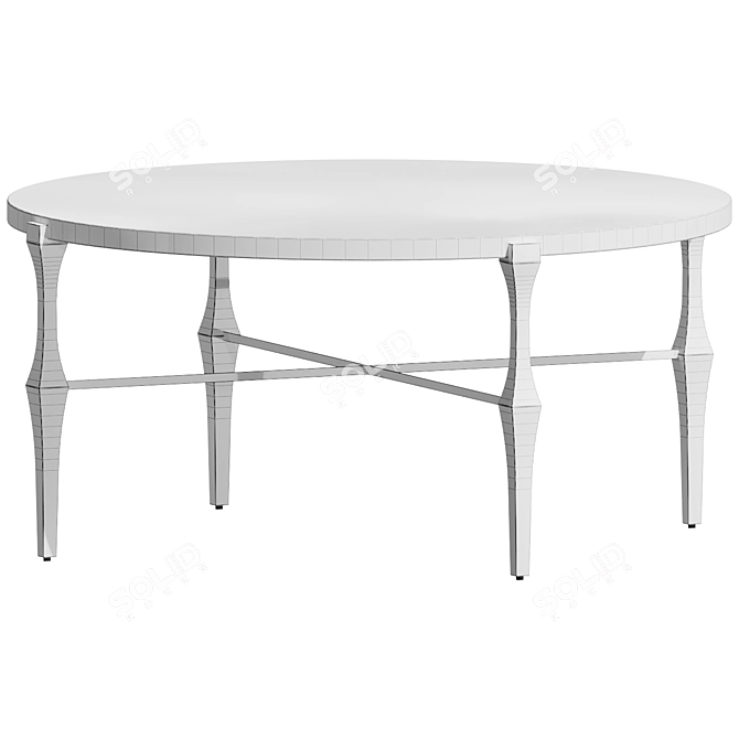 Elegant Kitts Round Coffee Table 3D model image 2