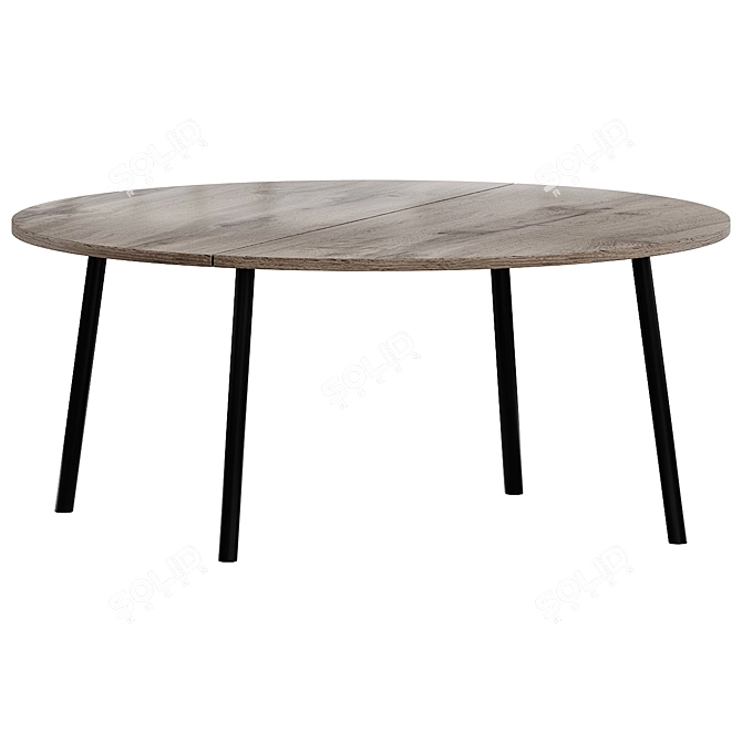 Sleek Round Emeco Coffee Table 3D model image 1