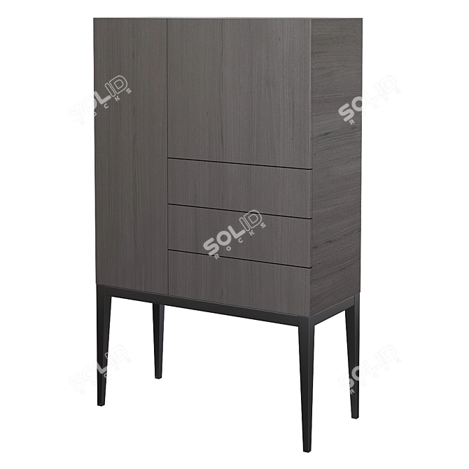 Modern Mint Furniture High Cabinet - M1129 3D model image 1