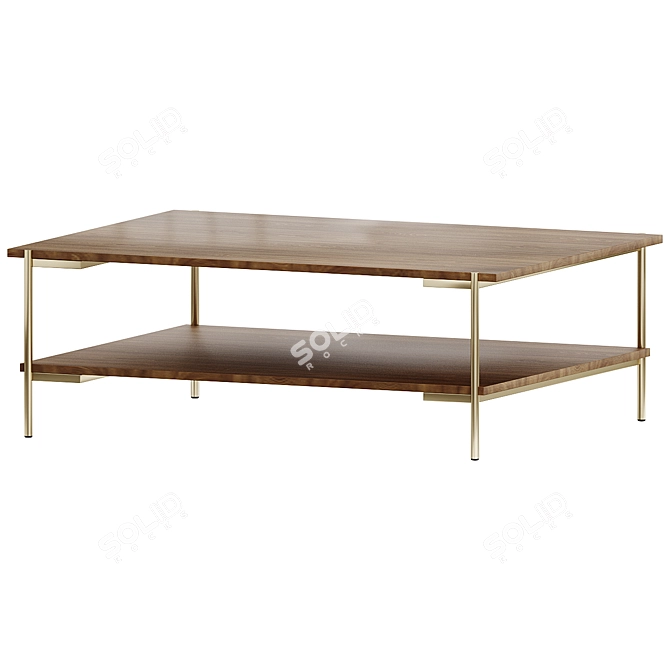 Stylish Archdale 50" Coffee Table 3D model image 1