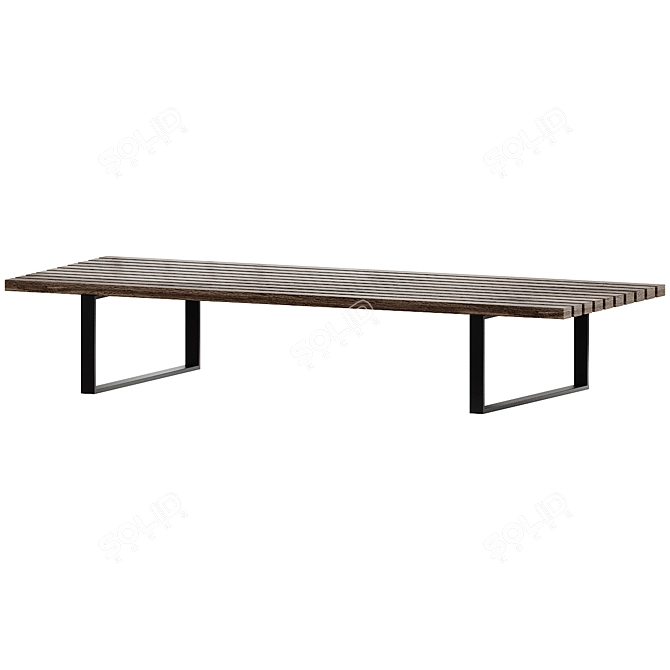 Bower Rectangular Coffee Table 3D model image 1