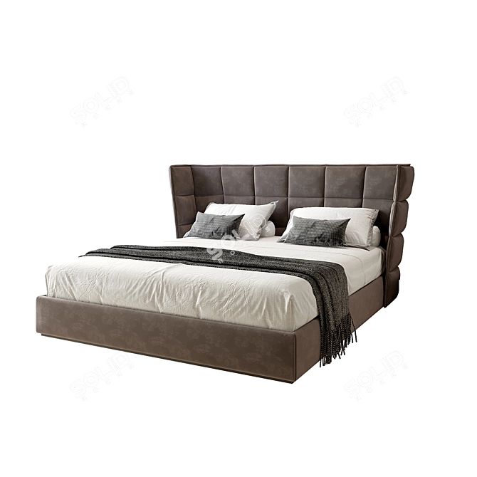 Luxury B&B Italia Husk Bed 3D model image 2