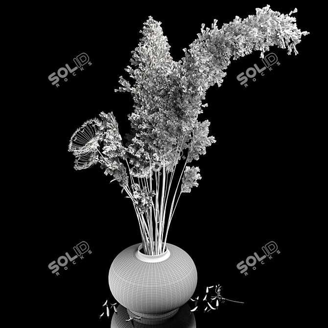 2018 Dried Flowers: Stunning PBR-Ready Decor 3D model image 6