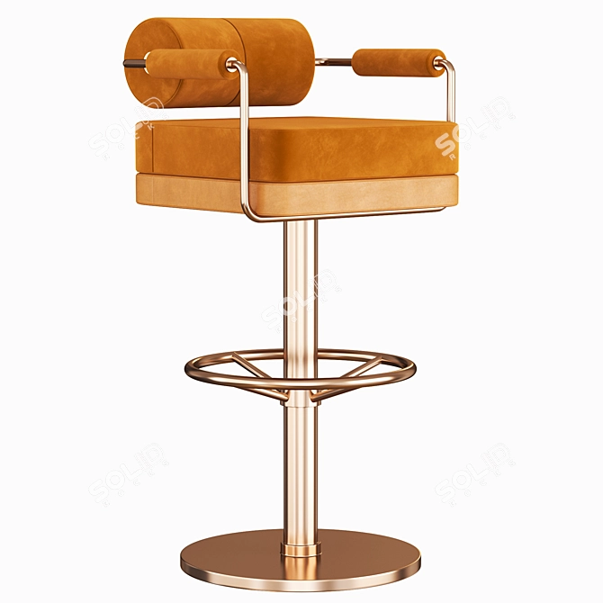 Modern Anderson Bar Chair 3D model image 1