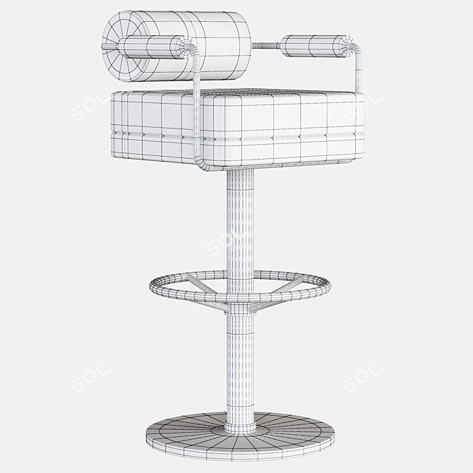 Modern Anderson Bar Chair 3D model image 4