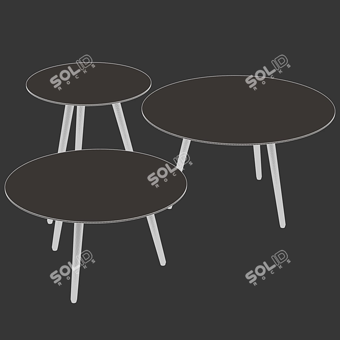 Vincent Sheppard Leo Side Table 3D model image 5