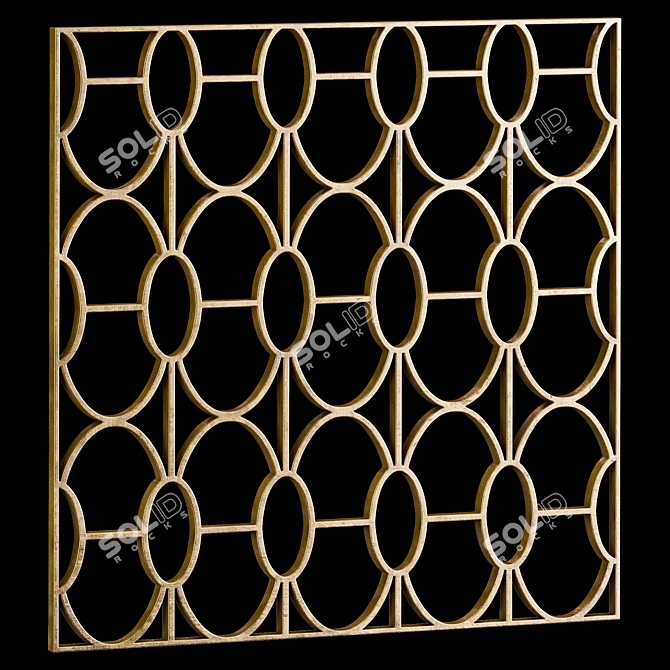 Title: Decorative Square Panels - Set of 22 3D model image 4