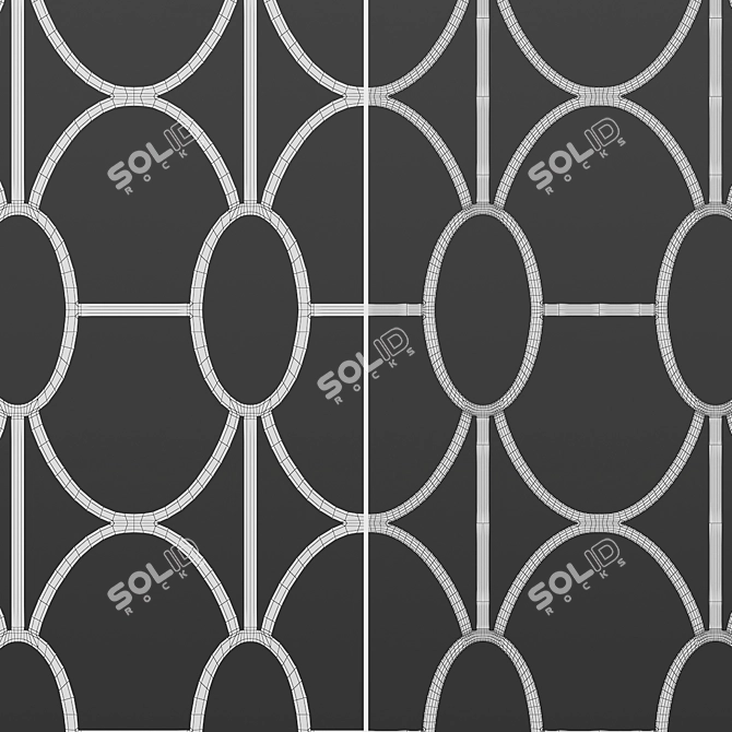 Title: Decorative Square Panels - Set of 22 3D model image 7