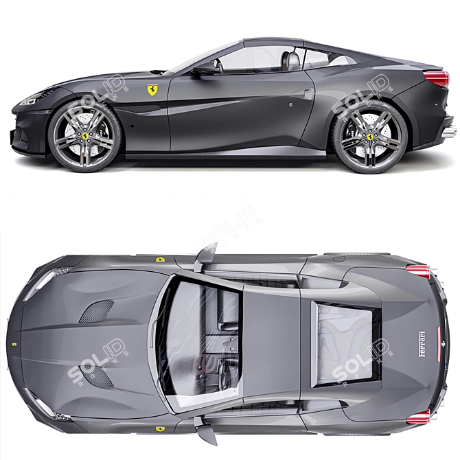 Ferrari Portofino: Exquisite 3D Model 3D model image 3