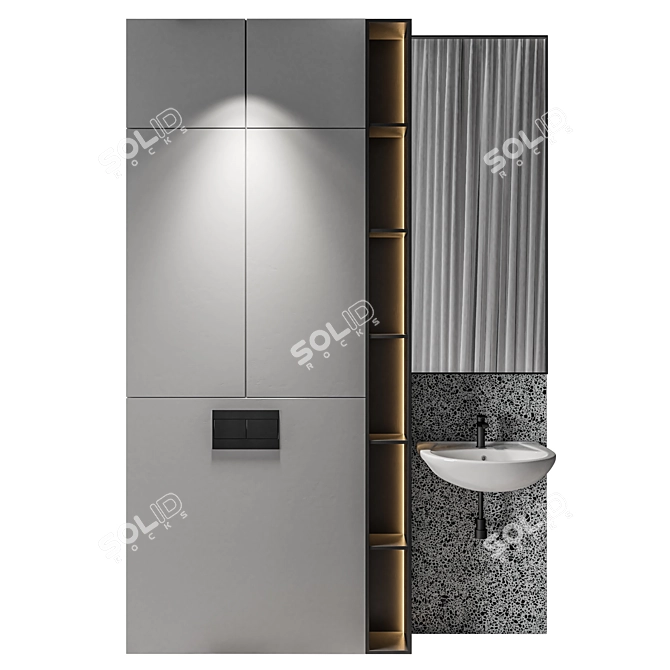 Luxury Bathroom 53: Elegant & High-quality Design 3D model image 1