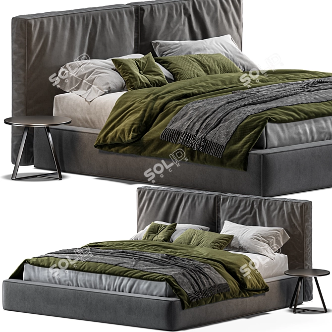Loft Bed: Loca - 3D Model for 3dsMax & OBJ 3D model image 1