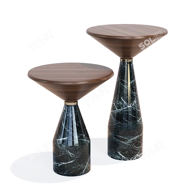 Miniature Coffee Table Duo: Morelato Cino 3D model image 2