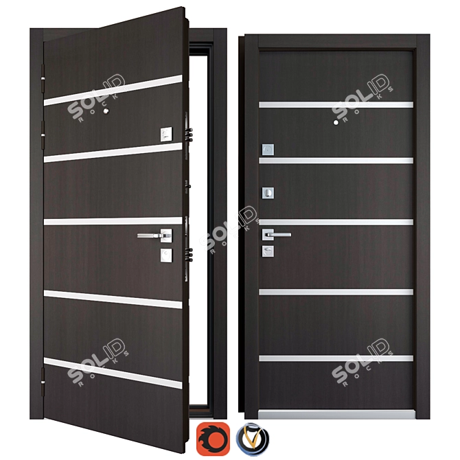 Garant (Favorit) Entrance Metal Door 3D model image 1