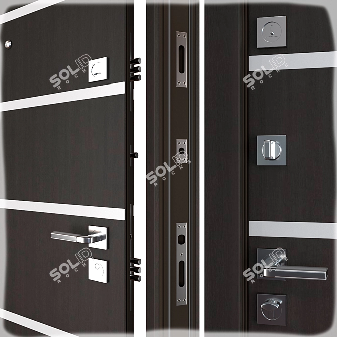 Garant (Favorit) Entrance Metal Door 3D model image 2