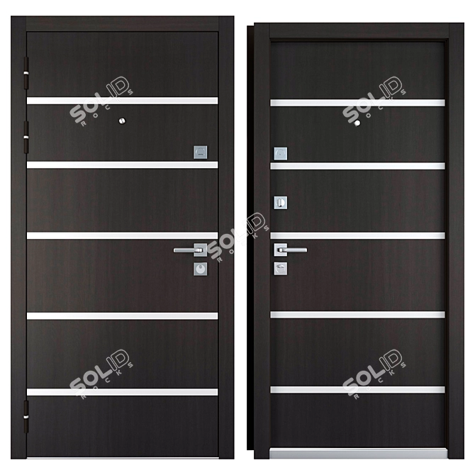 Garant (Favorit) Entrance Metal Door 3D model image 3