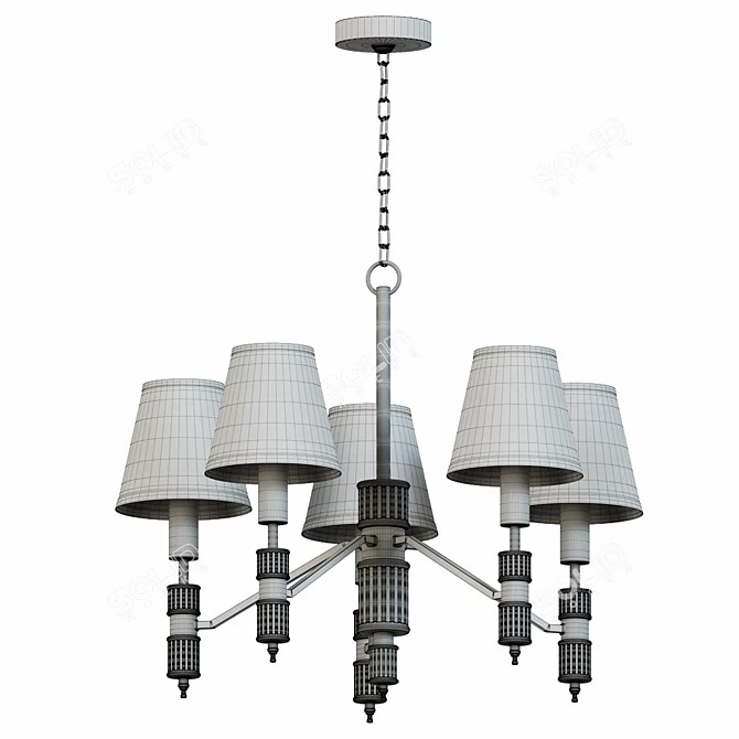 Sleek Modern Lighting Fixture 3D model image 2