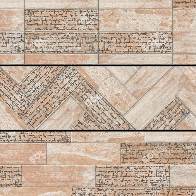 Tesoro Kerama Marazzi Brown Tiles 3D model image 4