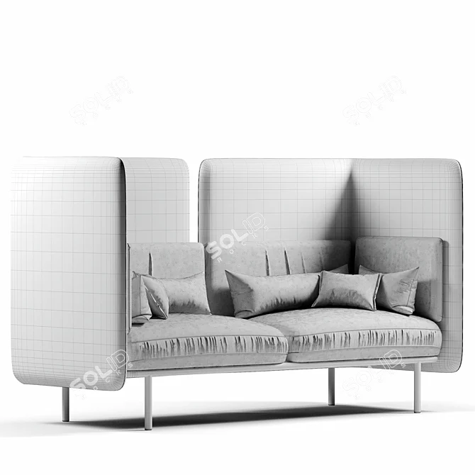 BUZZISPARK Modern Modular Sofa 3D model image 3