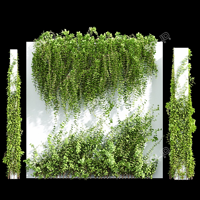 Elevate Your Space with Artificial Hanging Plants 3D model image 7