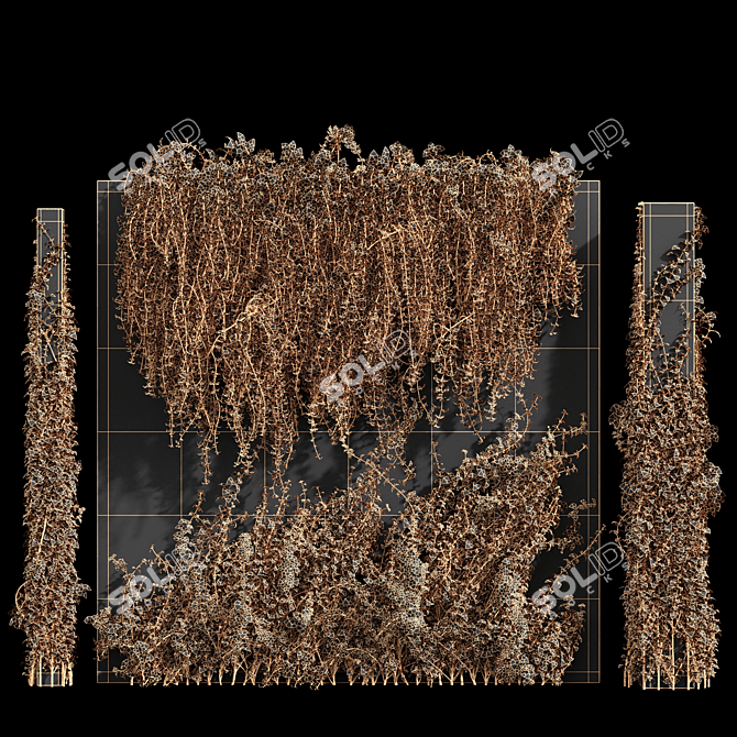 Elevate Your Space with Artificial Hanging Plants 3D model image 6
