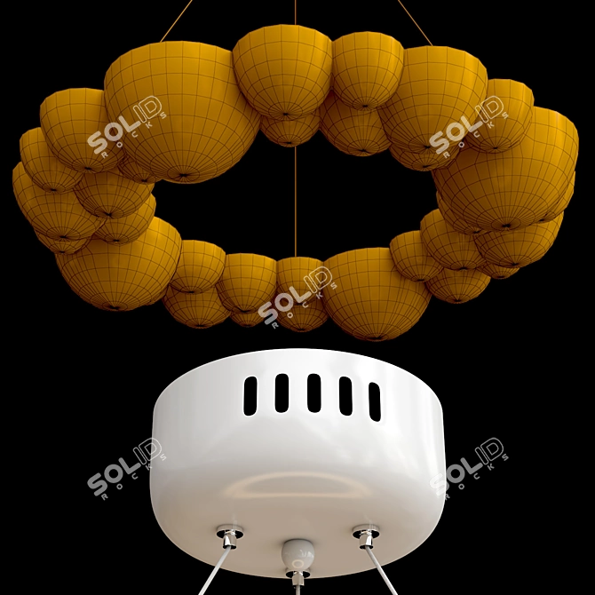 Surreal Donut Chandelier 3D model image 2