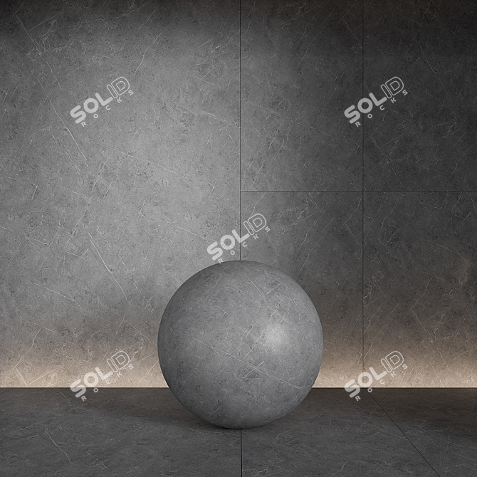 Title: Seamless Porcelain Stoneware Tile 3D model image 1