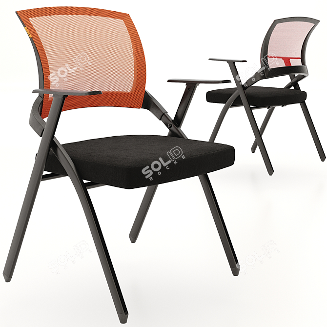 Modern Ergonomic Chair with Adjustable Features 3D model image 1