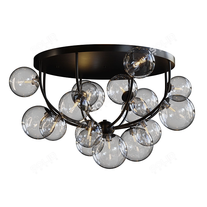 Stylish Octo Lona Ceiling Lamp 3D model image 5