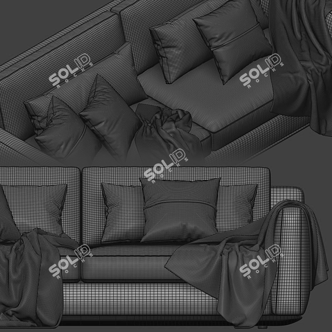 Horm Ellington 2-Seats Sofa | Stylish & Space-Saving 3D model image 5