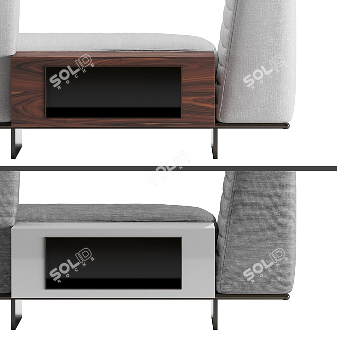 Minotti Roger Suite Low Mix: Sleek and Versatile! 3D model image 3