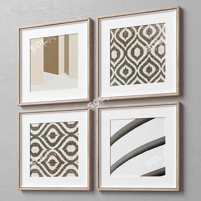 Versatile Picture Frames Set 3D model image 3